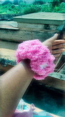Fur Scrunchie Large